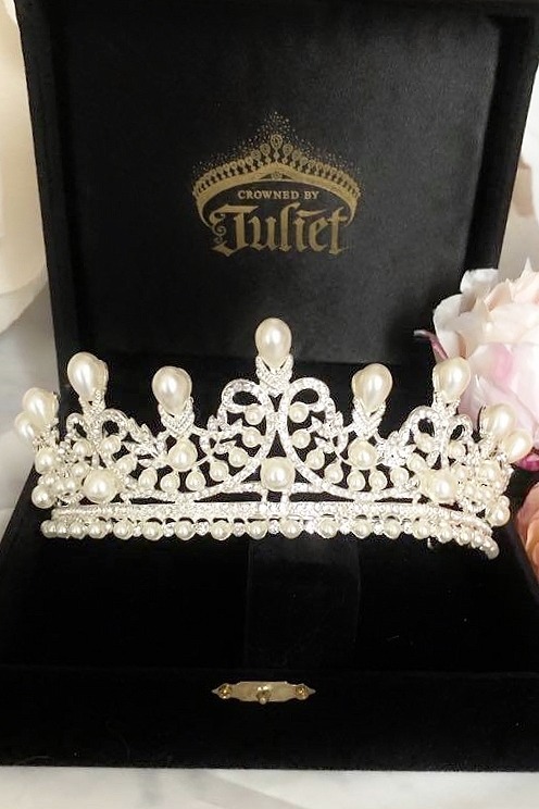 Christabel Wedding Crown | Buy Pearl Tiara Houston | Online Tiara Sale