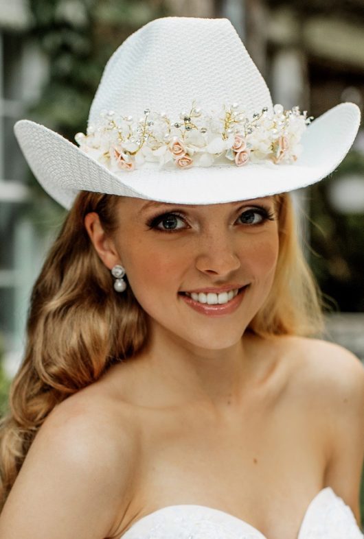 Alberta Bridal hair accessories | Cowboy Wedding | Canada bride