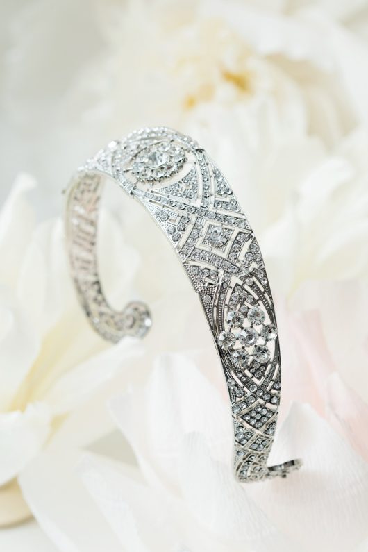 Meghan Crystal tiara | Lozenge Bandeau replica | Bridal Crowns Toronto