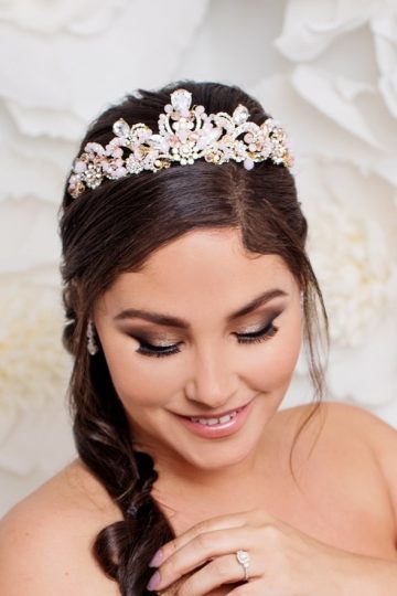 Pink Tiara Bridal Crown | buy online headpieces