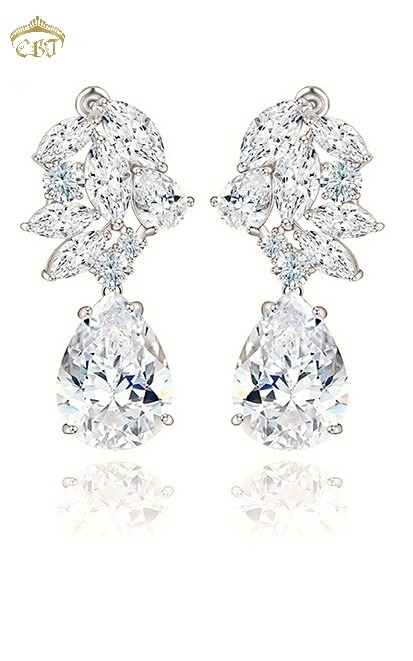 Estelle Swarovski Earrings | Wedding Earrings online | Bridal Jewelry Canada