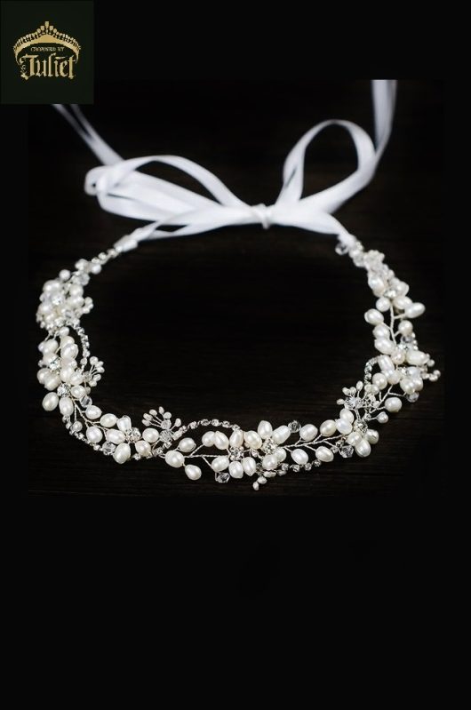 Bridal Hair Accessories Canada Swarovski Crystals Freshwater pearls