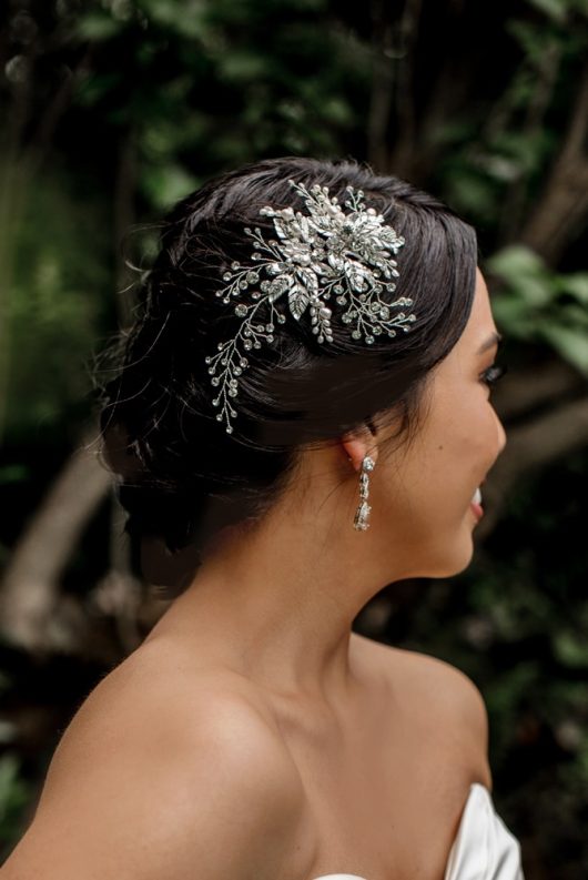 Cordelia Silver Headpiece | Wedding Hair Accessories | Winnipeg Bridal Store