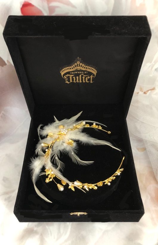 MARISSA Feather Accessory l Bridal HeadpieceTampa l Buy Headbands online