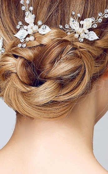 Pearl and crystal bridal combs | Hair pins for brides Ontario