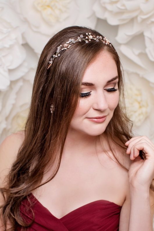 Rose Gold Wedding Accessories { Bridal Headpiece Canada