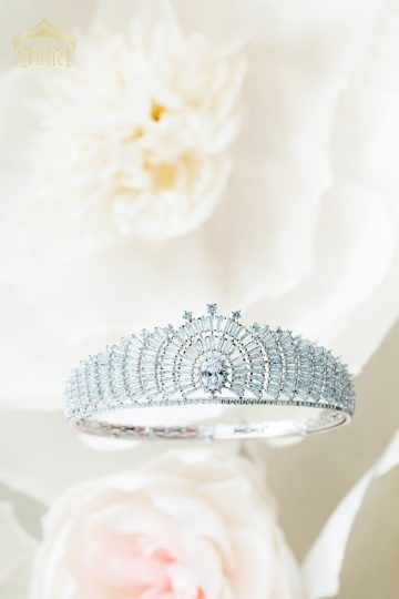 Laurentian Bridal Crown | Wedding Tiara full circle | Swarovski Headpiece