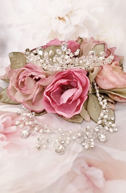 BELMONT Tiara & Necklace | Handmade Bridal Accessories Store Toronto | Wedding Necklace Online