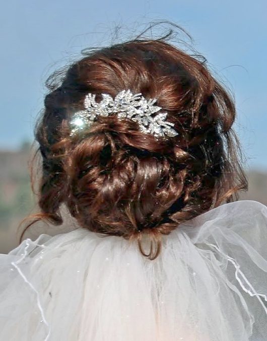 Bridal Comb in Silver | Hair Accessories Crystal