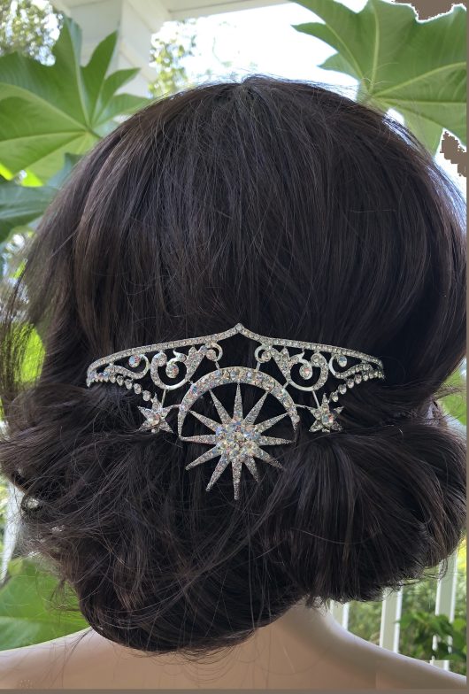 MALINA Sun Crown | Celestial Tiara Canada | moon Tiaras online bridal hair accessories