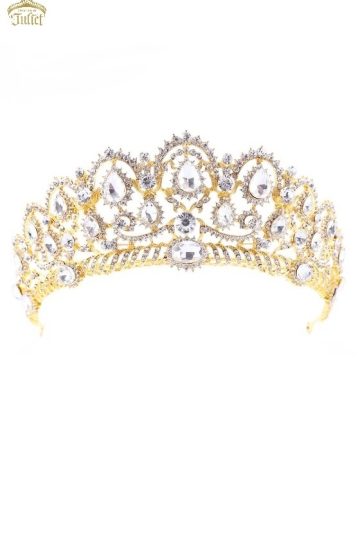 Kingsbrae Gold Lace Tiara | Bridal Hair Accessories | Toronto Wedding Headpiece