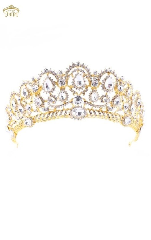 Kingsbrae Gold Lace Tiara | Bridal Hair Accessories | Toronto Wedding Headpiece