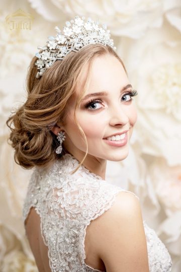 Yarrow Bridal Tiara | Cinderella Tiara Canada | Online Wedding Sale