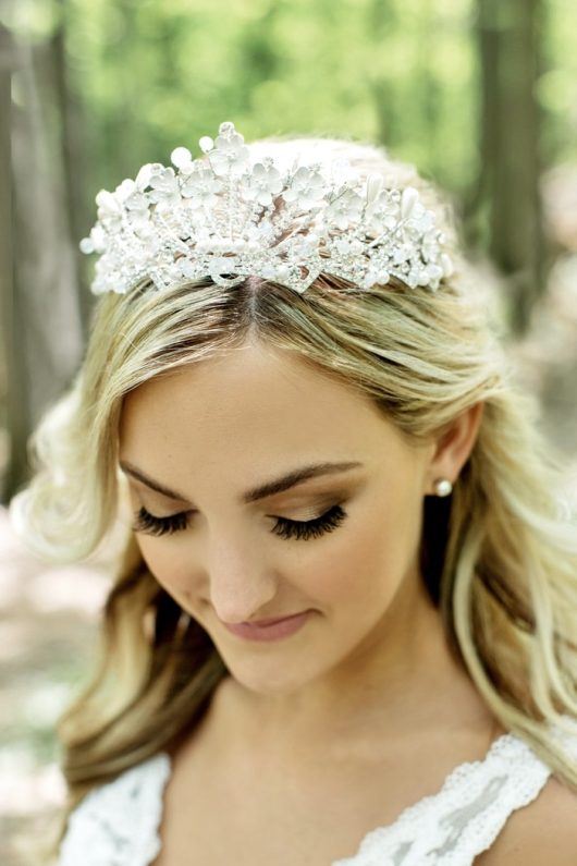 Yarrow Bridal Tiara | Cinderella Tiara Canada | Online Wedding Sale