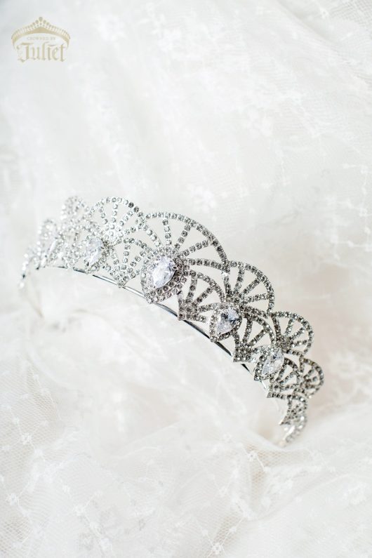 Art Deco Tiara. Swarovski Crown, bridal headpieces online Canada
