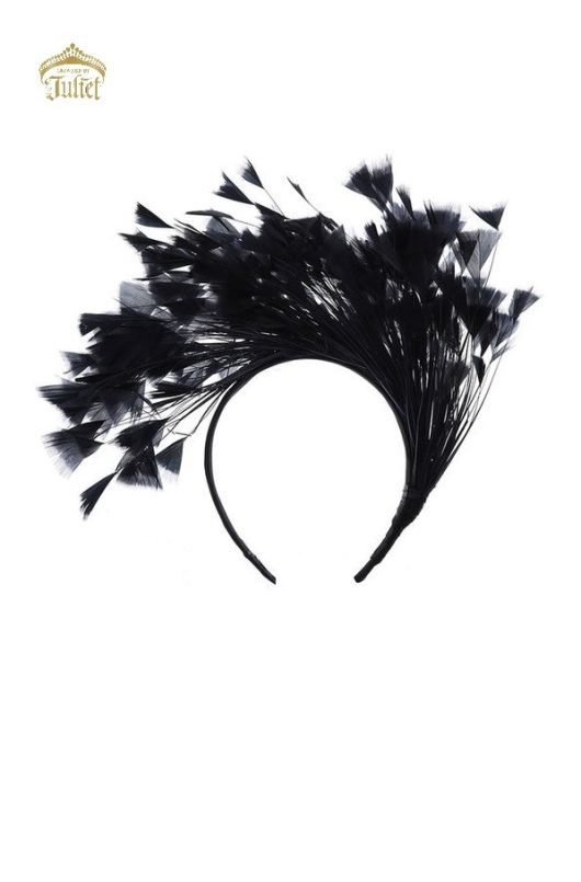 Black Feather Headpieces | Bridal Halos online | Canada