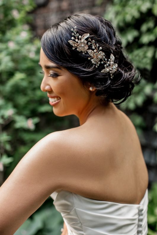 Deirdre Rose Gold Hair Accessories | Wedding Hairpieces | Bridal Headpiece
