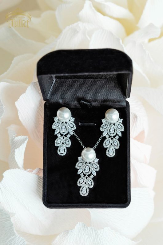 Wedding Pearls | Diamante Necklace | Seraphina
