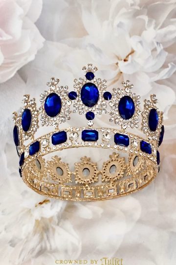 Blue King Crown | Circle Queen Men Cosplay Birthday Canada