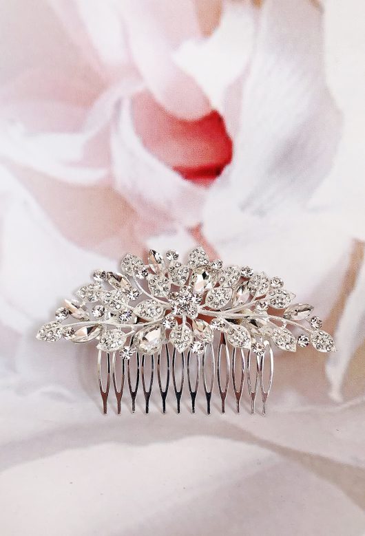 YVETTE Bridal Halo | Wedding Accessories USA | Buy Crystal Combs