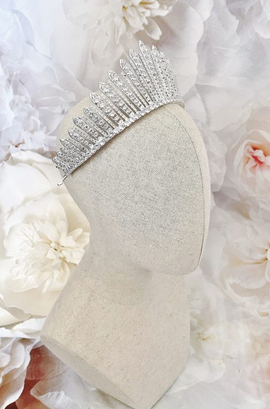 Queen Elizabeth Royal Wedding Tiara Fringe Crown Bridal Swarovski