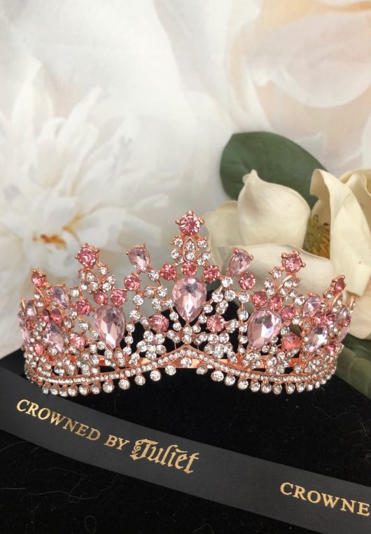 BALLERINA Pink Tiara | Birthday Crown store | Wedding Tiaras online