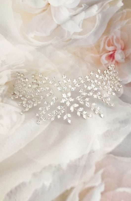 CANDACE Crystal Wedding Halo l Swarovski Wedding Accessories Canada l Buy Wedding Online
