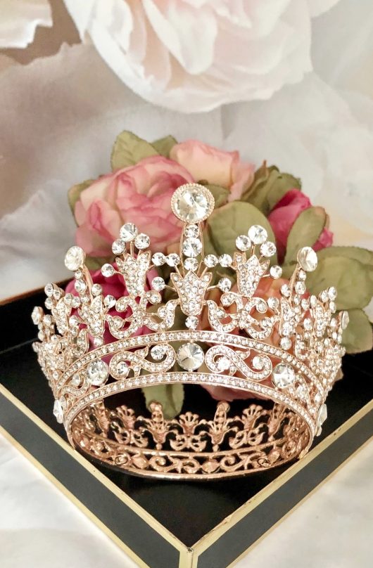 ST MALO Rose Gold Crown l Headpieces Store Online l First Birthday Crown