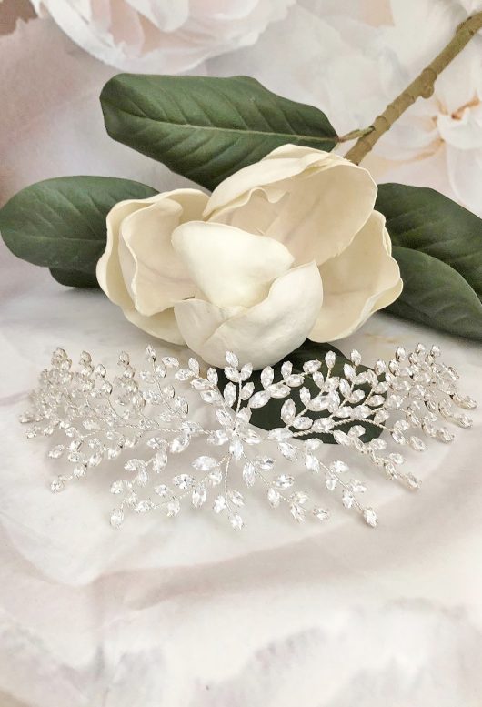 CANDACE Flower Halo l Buy Halos online Canada USA store l Bridal Accessories Sale