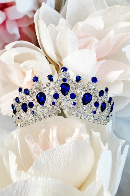 Ballerina Blue Tiara | Blue Bridal Tiara | Online Wedding Sale