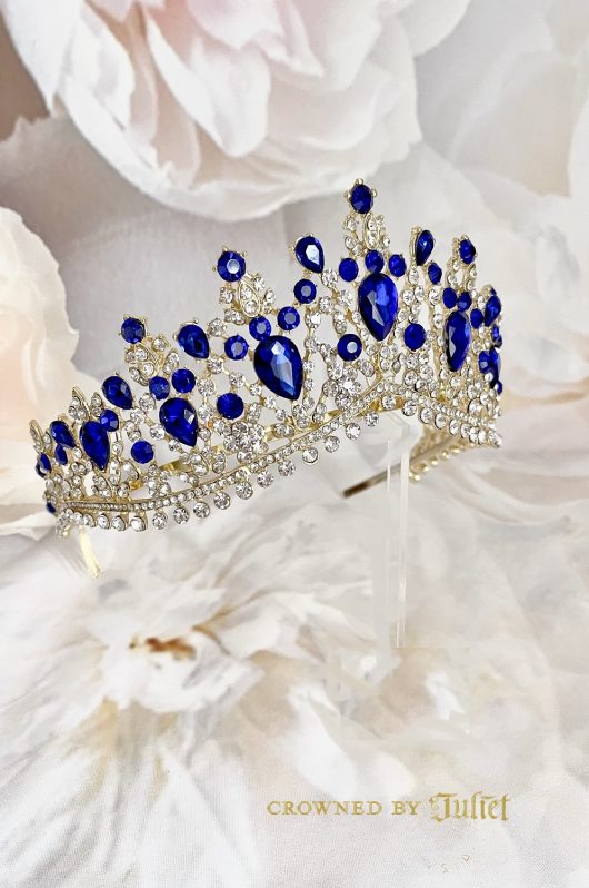 Ballerina Blue Tiara | Sapphire Crown | Toronto Brides