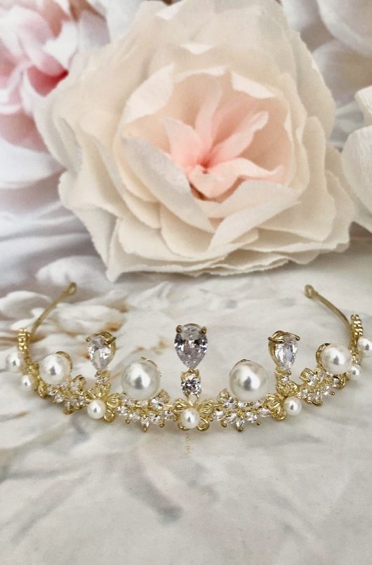 KARENA Wedding Tiara | Princess Tiara Online | Swarovski Headpieces Sale