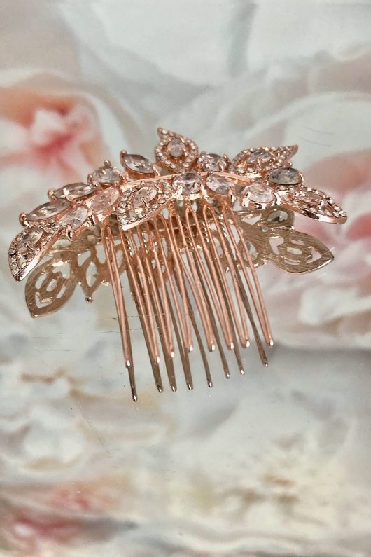 TATIANA Prom Combs | Prom Accessories Canada | Rose Gold Headpieces Online