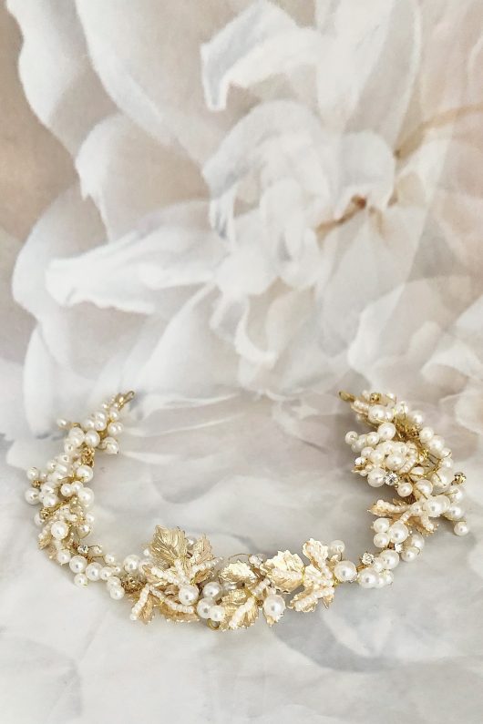 PAULA PALLAS Pearl Headpiece | Pearl Accessories Canada | Buy Bridal Headpieces Sale