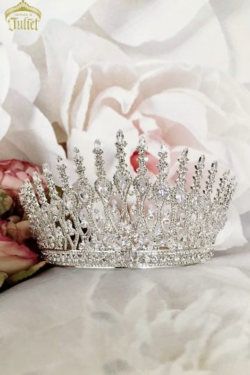 Baroness Large Tiara | Swarovski Crystal Pageant Crown Toronto