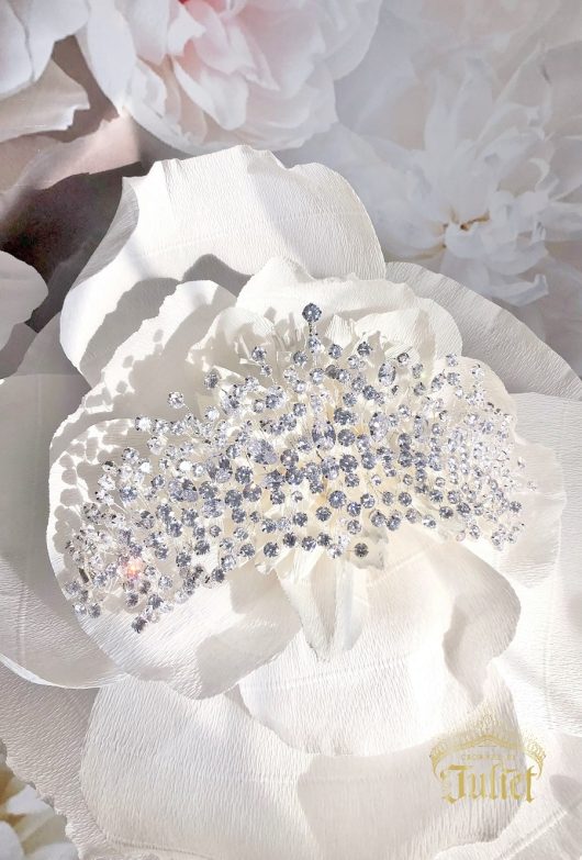 Alexandra Diamante Headpiece | Large wedding hair accessories | Online Wedding Headband | Toronto Bridal