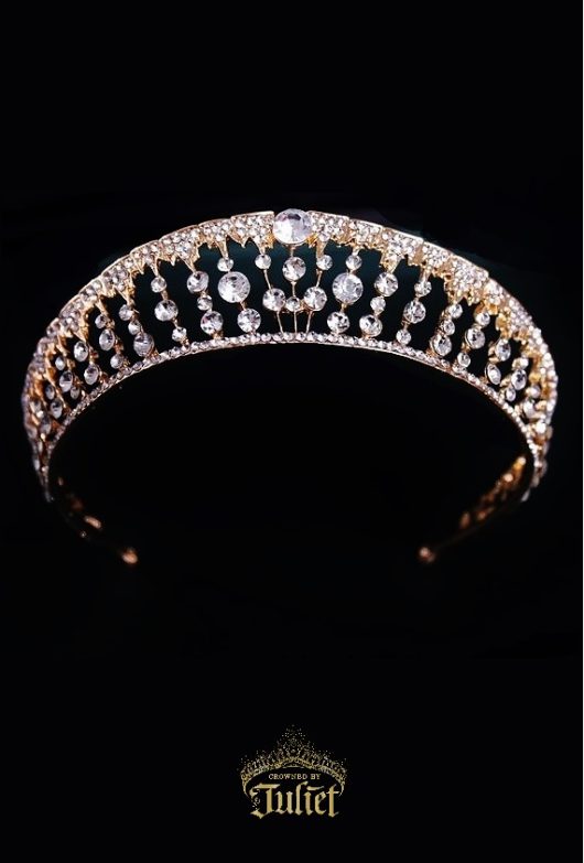 CARLISLE Gold Crown | Bridal Tiara Toronto | Headpieces Online Sale
