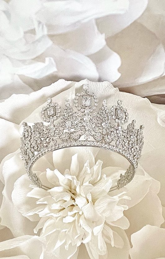 Versailles Wedding Tiara | Swarovski Crystal headpiece | Large Crown