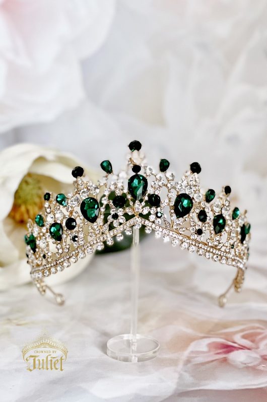 Green Crystal Tiara | Online Wedding Sale | Canada Bridal Tiara