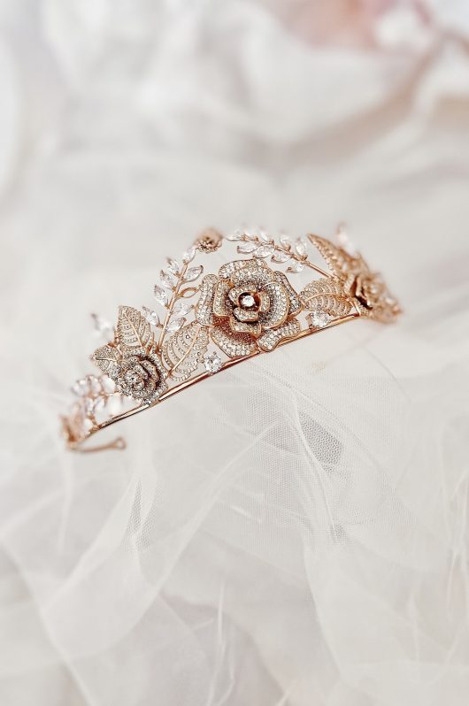 Belle Tiara Beauty and the Beast | Disney Princess Buy Now | rose gold Bridal hair accessories