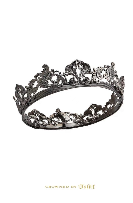 Round Crown full circle prince king Man's black diadem Aragorn Toronto Bridal