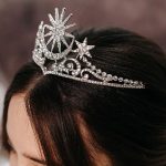 Celestial Tiara | Bridal Star Headpiece | Malina Low bun Hairpiece