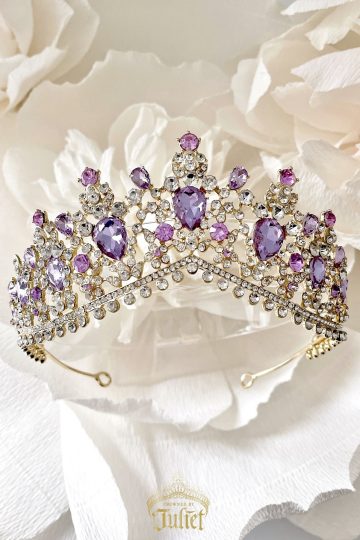 Purple Ballerina Tiara Amethyst Crystal Crown