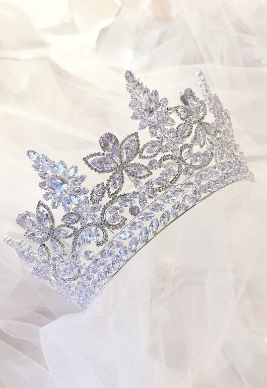 Palace Tiara with Swarovski crystals luxury crown princess bride Toronto