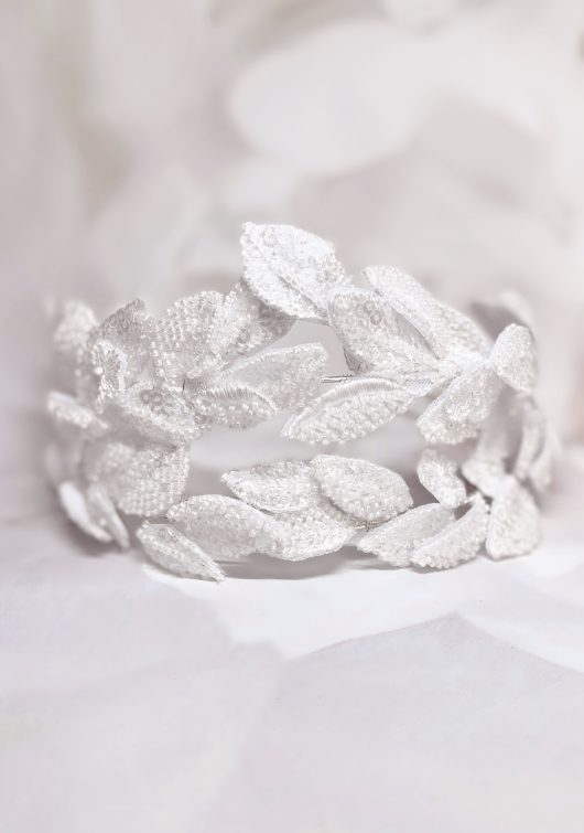 Princess Kate Tiara Coronation Vintage Bridal headpiece White Crown